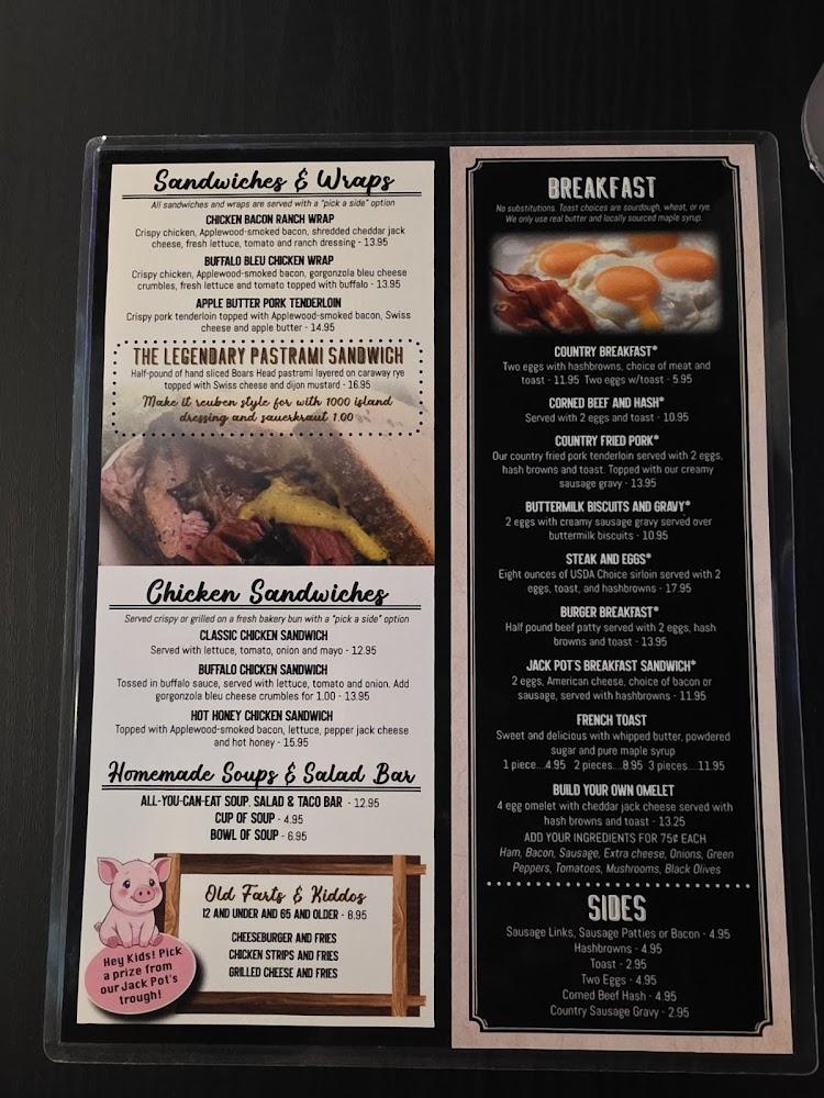 Jack Pot's Bar-N-Grill Menu image 3